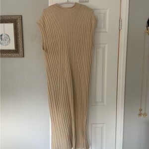 Sleeveless Ribbed Knit Dress